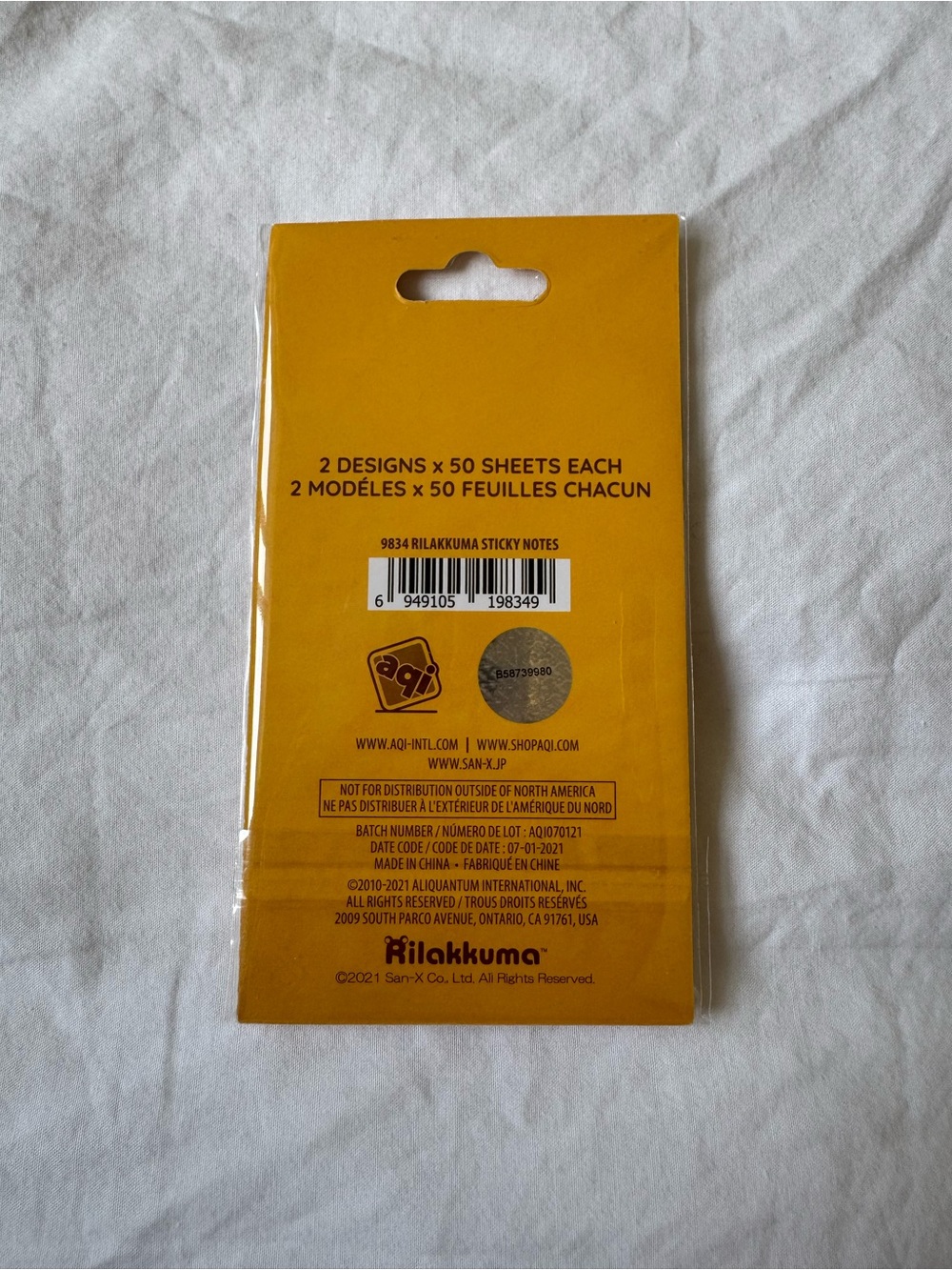 3/$20 ♡ San-X Rilakkuma Sticky Notes - Picture 2 of 2